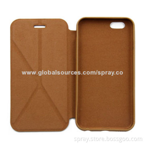 Luxury leather folio stand cases for iPhone, a full leather cover as iPhone 5 original case